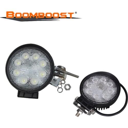 2PCS LED Bar 12V 24V 24W 4 Inch Work light Spot/Flood Offroad Driving Light Offroad Car Spotlight Driving Lamp Round