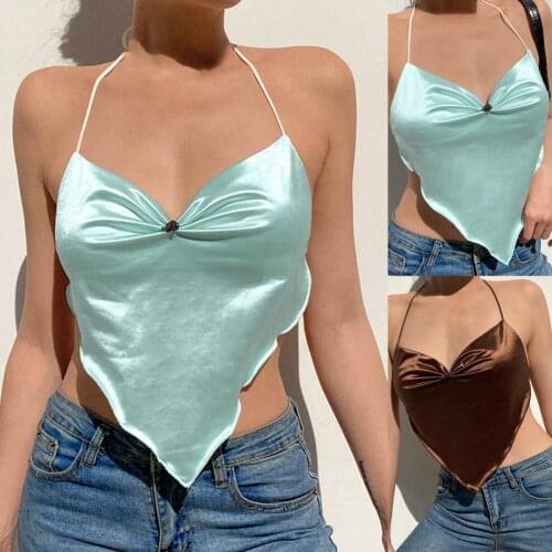 Hot Sales Tanked Top Ruched Floral Sexy Women Frill V Neck Camisole for Party