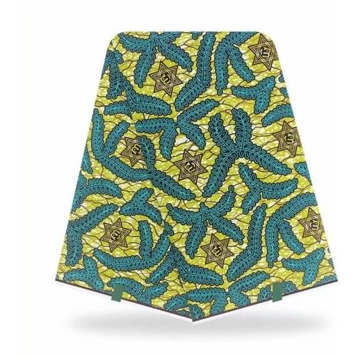 Nigerian Ankara Clothes Material For Sewing 100%Veritable African Style Wax Dye Printed For Fabric Prints By The Yards V-L 6-54