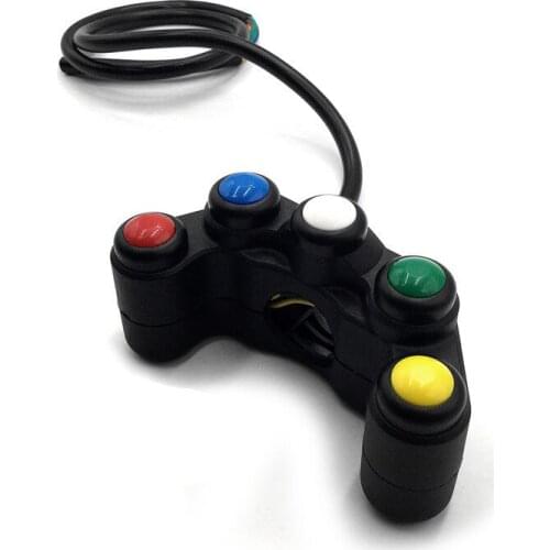 5 button Motorcycle switch/switches button 7/8 22mm handlebar /lights /on-off button waterproof