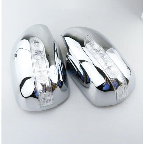 Rearview Mirror Cover Side Wing Cap Shell Case Moulding Trims 2003-2009 For Toyota Land Cruiser 120 Prado FJ120 Accessories