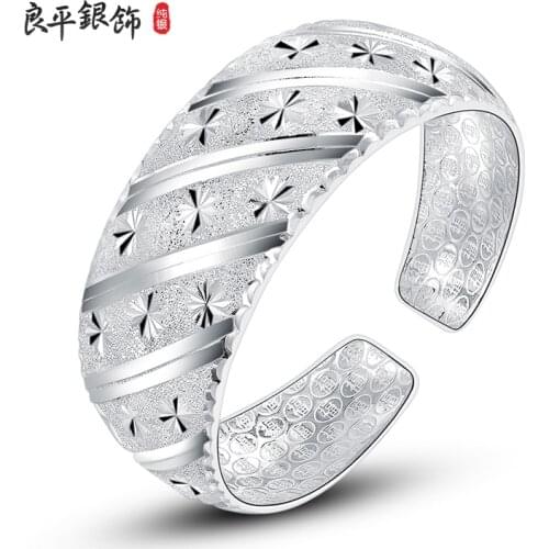 New Fashion 999 Sterling Silver Star Bracelets & Bangles for Women Meteor show Jewelry Female Charm Bracelet Bijoux Accesso