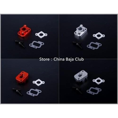 1/5 gas rc car part CNC alloy intake set for 32cc 36cc 45cc engine motor fit HPI KM ROVAN BAJA 5B 5T
