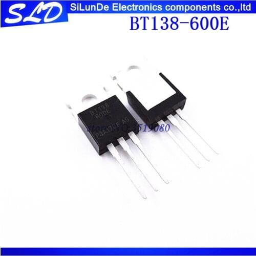 10pcs/lot BT138-600E TO220 BT138-600 TO-220 BT138 12A/600V new original