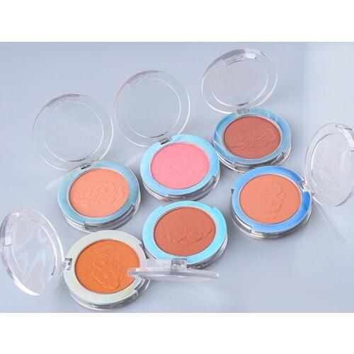 10 Piece Flower Matte Pearl Monochrome Pink Blush Private Label Peach Single Blusher Facial Contouring Face Makeup Custom Bulk