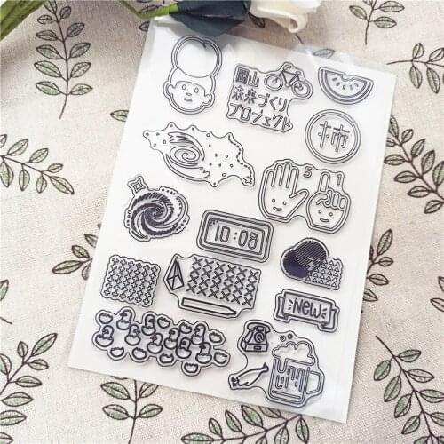 11x16CM time of magic transparent seal clear stamps silicone seal roller stamps DIY scrapbook album / card production