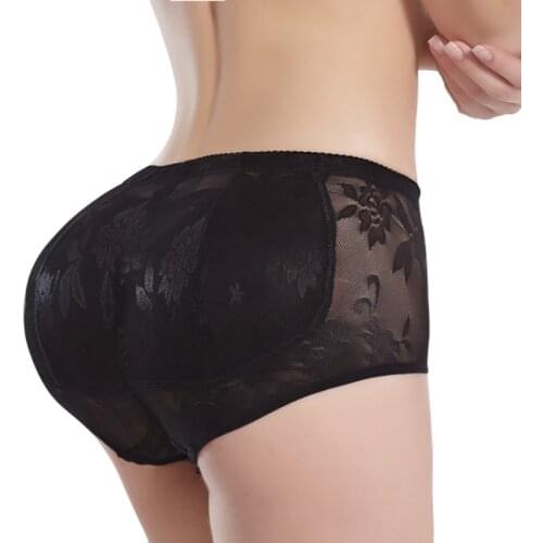 2021 Women Shaper Filling Padded Butt Lifter Panty Body Fake Hip Shapwear Underwear Briefs Plus Size Shaper Safety Short Pants