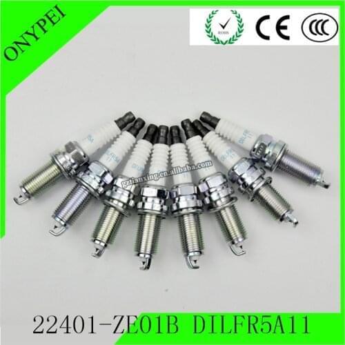 8 x Iridium 22401-ZE01B DILFR5A11 93759 Spark Plug For Nissan Armada Frontier Infiniti QX56 22401ZE01B 22401 ZE01B