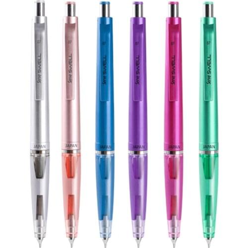 1pcs Automatic Pencil SV-SWELL Pen Tip Double Retraction Protection 0.5/0.7mm Activity Pencil with Eraser Head