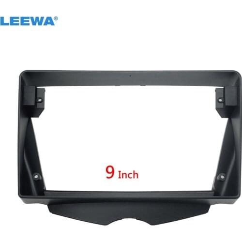 LEEWA Car 2Din Radio Stereo Fascia Frame for Hyundai Veloster 9" Big Screen CD/DVD Player Face Dash Mount Trim Kit #CA6747