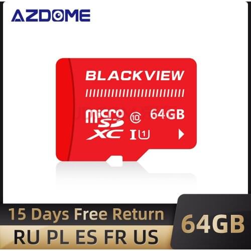 Blackview 64GB TF Micro SD Card For AZDOME Dash Cam Car Camera Car DVR Adapters Class 10 64GB