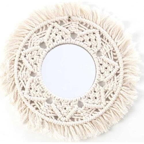 Bohemia Living Room Bedroom Hotel Ornaments Home Decor Nordic Style Bohemian Hand-woven Mirror Tapestry