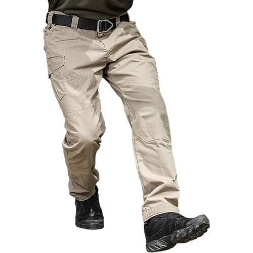 Tactical Pants Military Casual Cargo Pants Army Combat Trousers Cotton Stretch Ripstop Multi Pockets militar Mens Clothing