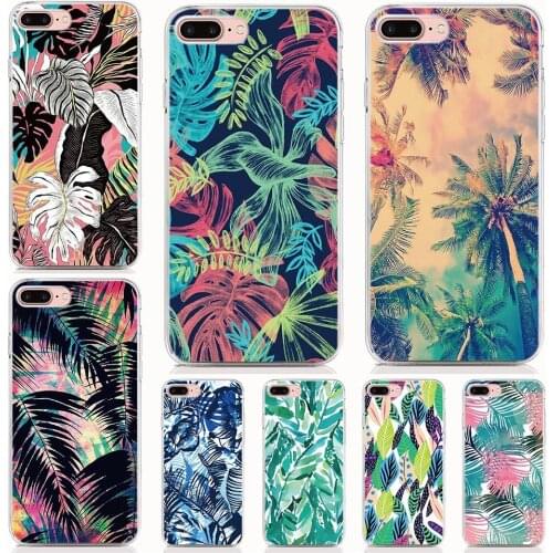 For LG Stylo 4 Nexus 5X G7 G6 G5 V40 V30 V20 K11 Q8 Q6 V9 Silicone Case Green leaves Cover Protective Coque Shell Phone Cases