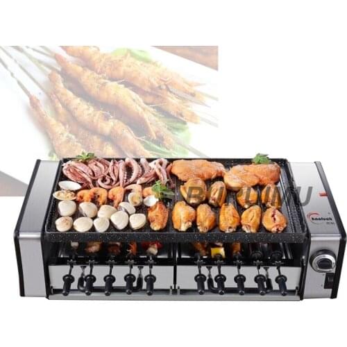 Household Smokeless Barbecue Machine Commercial Automatic Electric Barbecue Maker Grill Manufacturer 220 V