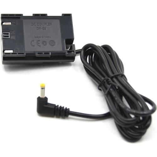 LP-E6 LPE6 Dummy Battery ACK-E6 DR-E6 DC Coupler for Canon EOS 5D Mark II III 5D2 5D3 6D 7D 60D 60Da 70D 80D