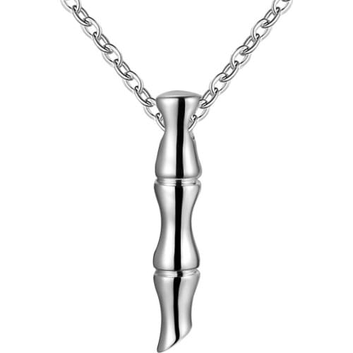 Pendant 925 fashion jewellery free shiping silver Necklace fashion jewelry Bamboo shape shining GY-AN183