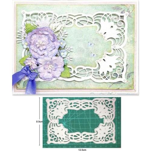 Customized dies Lace Edge Photo Frame cutting dies Scrapbooking Cards Making Metal Cutting Dies Stencils Dies Embossing Template