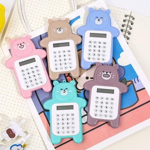 1 Pc Mini Calculator Pastel Pocket Calculator Handy Size 8 Digit Display Battery Operated Office New