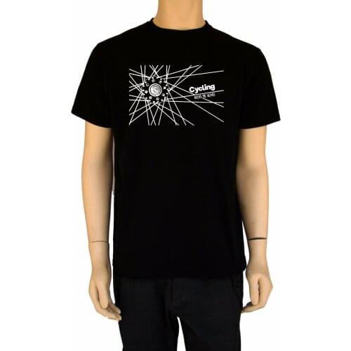 Bicycle Wheel MenS Biker Trace Mountain Cycling Wheelset Newest 2019 Fashion Summer Cotton Short Sleeve O-Neck Homme Shirt