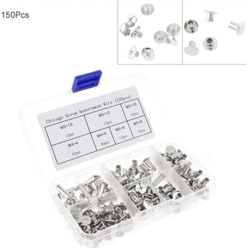 150pcs/lot M4 Set Screw Kit for Album Binding,Books Nails,Desk Calendar Screws