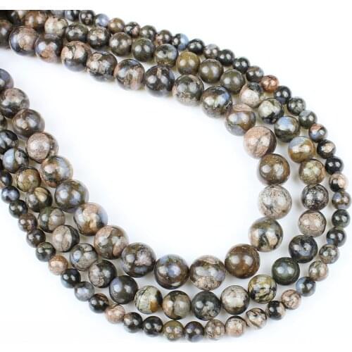Natural semi-precious stone South colored stone round beads loose beads for jewelry making DIY necklace bracelet accessories