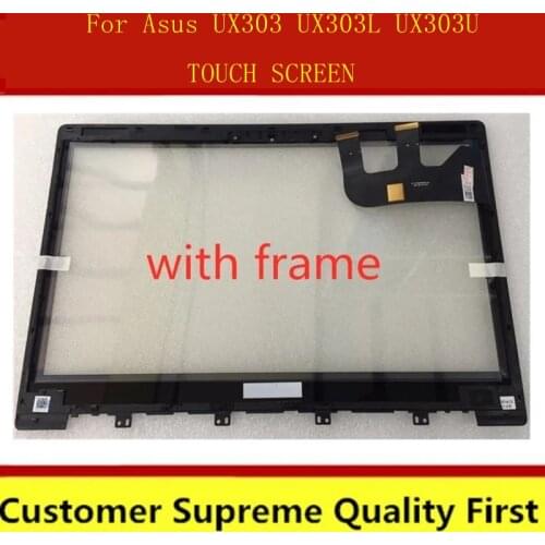 For Asus UX303 UX303L UX303U Touch Screen Digitizer Glass with bezel
