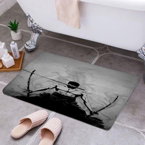 Roronoa Zoro One Piece Cheaper Anti-slip Modern Area Rugs Living Room Balcony Bathroom Printed Carpet Doormat Hallway Bath Mat