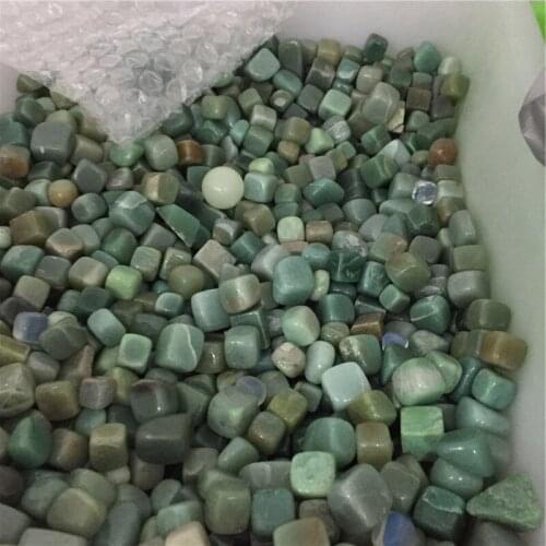 Wholesale Natural Polished Tumbled Stones Green Aventurine Cube Crystal Gravel