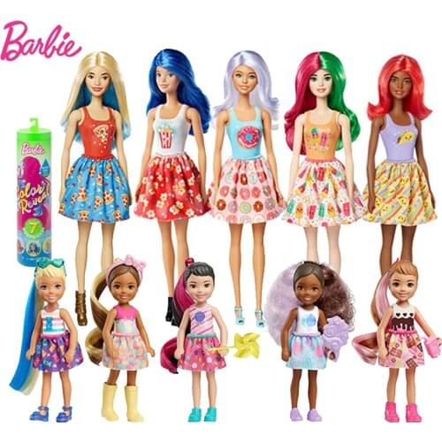 Original Barbie Color Reveal Barbie Dolls beautiful princess hair Doll Box Fashion Dolls Baby Girl Toys for Girls children