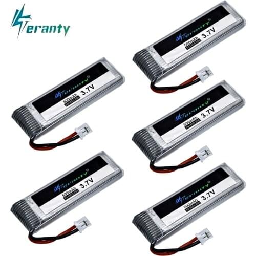 10Pcs Original 1S 3.7V 500mAh Battery with 2.00mm Plug 4.2V LiPo Battery RC Helicopter Drone Spare Accessaries 701855