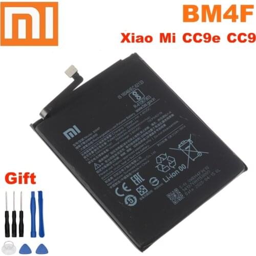 Xiao Mi Original Replacement Battery BM4F For Xiaomi Xiaomi CC9 CC9e CC9 e Mi A3 Authentic Phone Battery 4030mAh + Free Tools