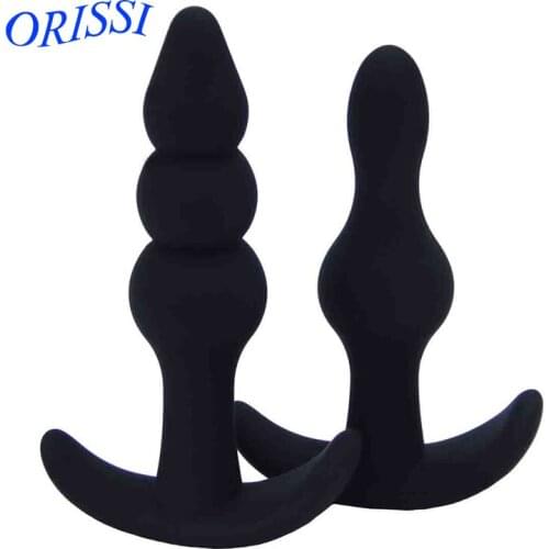 ORISSI Unisex Butt Plug With Erotic Anal Sex Toy For Women Anus Stimulator For Beginner Smart Size Silicone Anal Plug