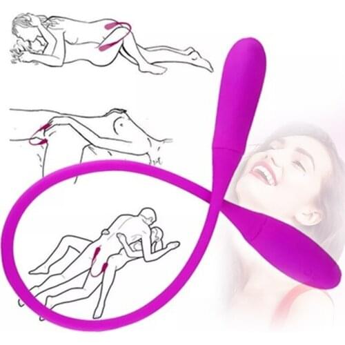 Rechargeable Vibrator 7 Speeds Double Head Jump Egg Bullet Dildo Vibrator Anal Butt Plug Adult Sex Toy For Couple Men Women Gay