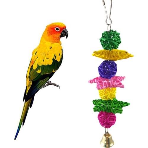 Parrots Toys For Bird Cockatiel Accessories And Pets Cage Perch Budgie Parakeet Decoration African Grey parkiet Cage Decor