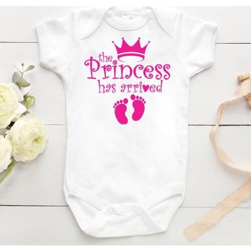 The Princess Has Arrived baby Bodysuit One Piece tops Baby Girl Coming Home jumpsuit baby print outfit