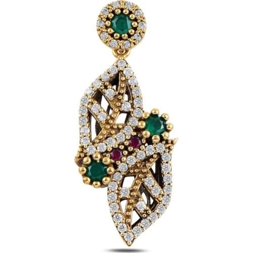 Silver 925 Sterling Zircon Cubic Zirconia Authentic Pendant