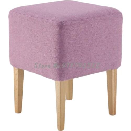 Nordic Fitting Stool Clothing Store Fitting Room Stool Square Stool Low Home Fabric Sofa Stool Rest Stool Trying Shoe Stool