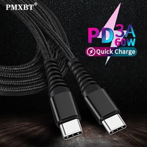 USB Type C To USB Type C Cable For Macbook 1.2m PD 3.0 Charger Cable Quick Charge 4.0 USBC Fast Charging For Huawei Xiaomi Cord