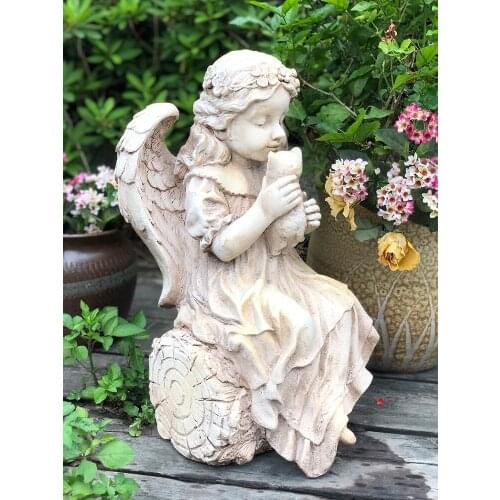 Outdoor garden angel statue decoration creative courtyard garden decoration home balcony statue
