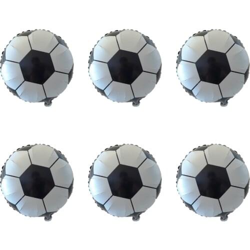 10pcs/lot 18inch Football Foil Balloons Baby Shower Birthday Party Decorations Balls Soccer Metallic Mylar Balloons Bar Supplies