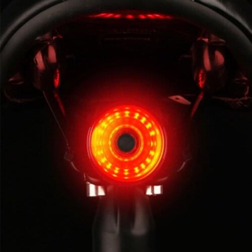 Bicycle Rear LED Light IPx6 Waterproof USB Rechargeable Mountain Bike Lamp Cycling Tail Taillight for Outdoor Cycling Accessory