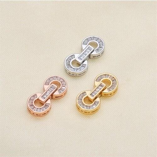 Fashion Jewelry Findings,Alloy Copper Clasps Silver/Gold/Rose Gold Color Clasp Hooks For Necklace&Bracelet Chain Accessories