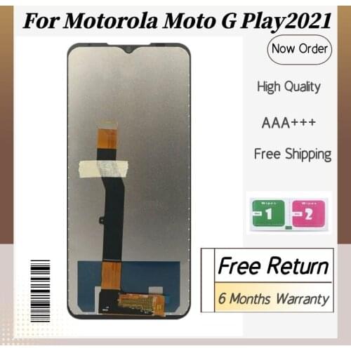 Original For Motorola Moto G Play 2021 LCD Display Touch Screen Digitizer Assembly For Moto GPlay 2021 Display With Frame