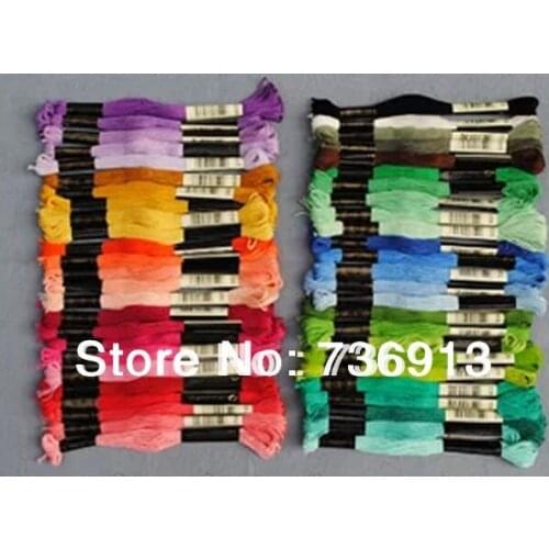 1 Lot=300 Skeins Cross Stitch Embroidery Thread Floss 8 meter Length 6 Strands---Similar DMC