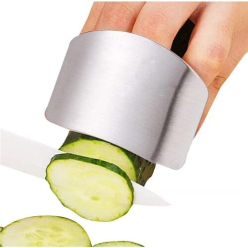 1PC Vegetable Finger Guard Protector Gadgets Stainless Steel Hand Protector Fruit Cutting Knife Cut Finger Kitchen Gadgets Tools