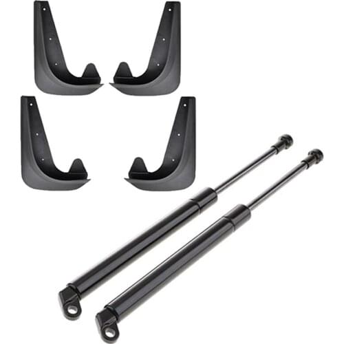 2Pcs Rear Trunk Shocks Lift Strut Support 51248171480 & 4pcs Car Mud Flaps Splash Guards Mudguard For-BMW