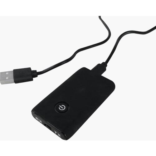 2 in 1 Bluetooth 5.0 Transmitter Receiver TV PC Car Speaker 3.5mm AUX Hifi Music Audio Adapter