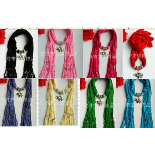 2018 newest scarf blue colour winter new design with jewelry pendant scarf, new fashion scarves necklace SS3l;lk'70