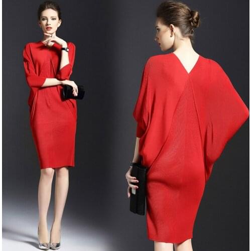 2020 New Fashion Spring Autumn Bat Sleeve Bodycon Dress Women Knitted Cocktail Pencil Party Night Club Midi Knee Length Dresses
